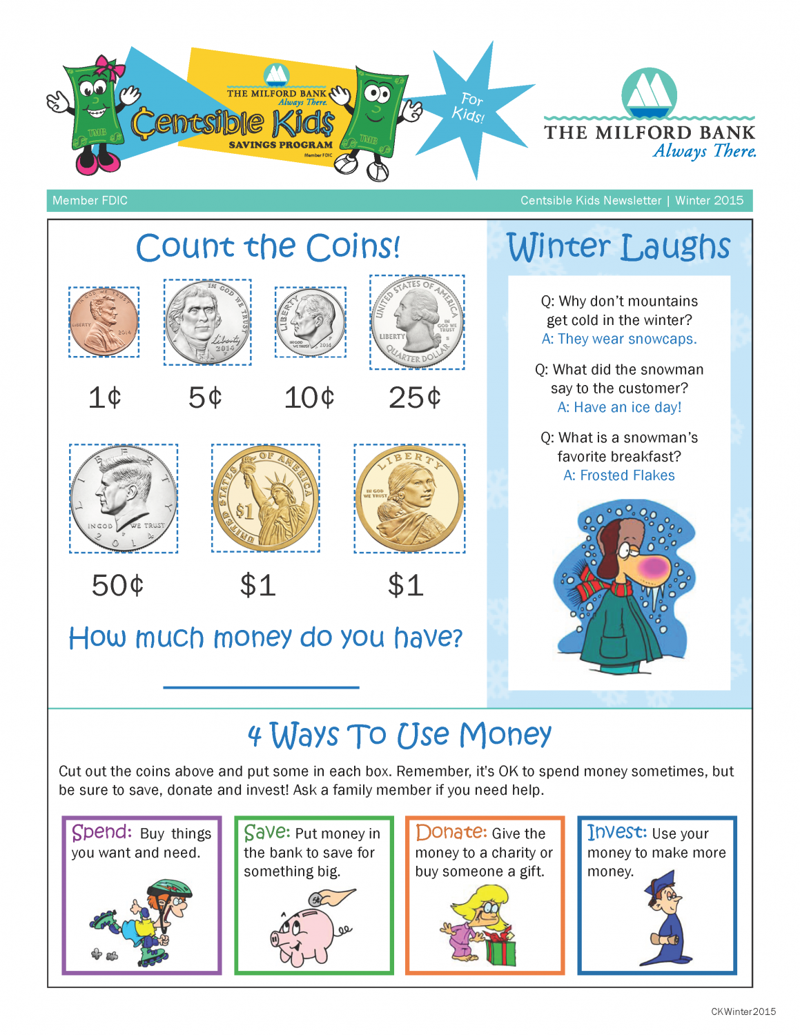 Cent$ible Kid$ Newsletter Cent$ible Kid$ Newsletter